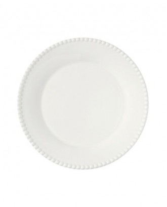 Farfurie pentru cina, portelan, alb, 26 cm, Tiffany - SIMONA'S COOKSHOP
